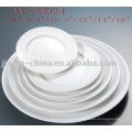 white porcelain round dinner plate